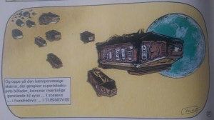 En flåde af sarkofager. Det får mig til at tænke på introen til en af episoder af tv-serien Lexx, der har en enkelt kapsel flyvende gennem rummet.