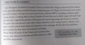 Fra afsnittet om The Princess Bride (1987), der handler om rollespil/brætspil fra samme tid (s.251).